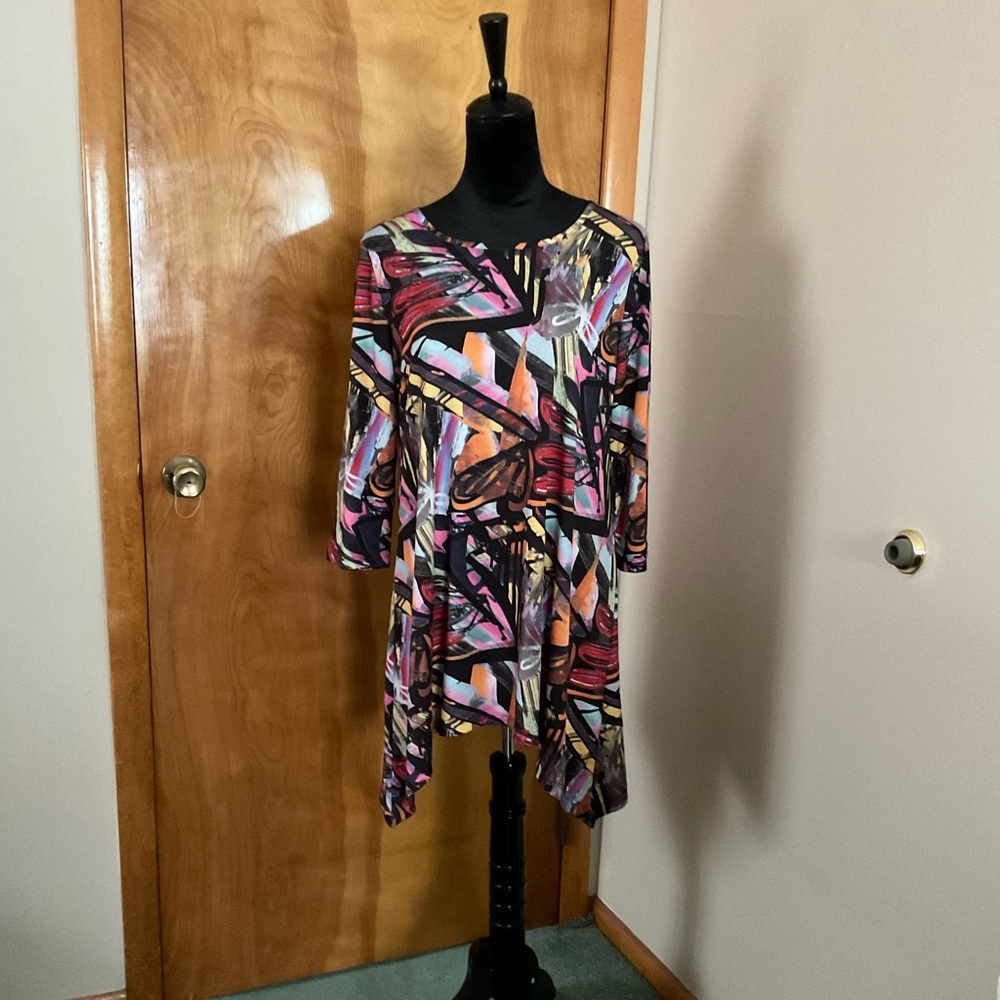 LSISSE Multi-Color High-Low Tunic